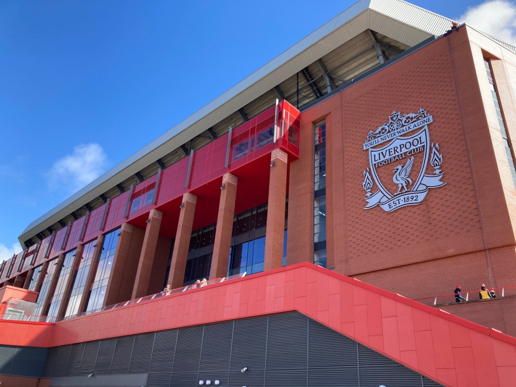 Anfield Stadium main stand Liverpool