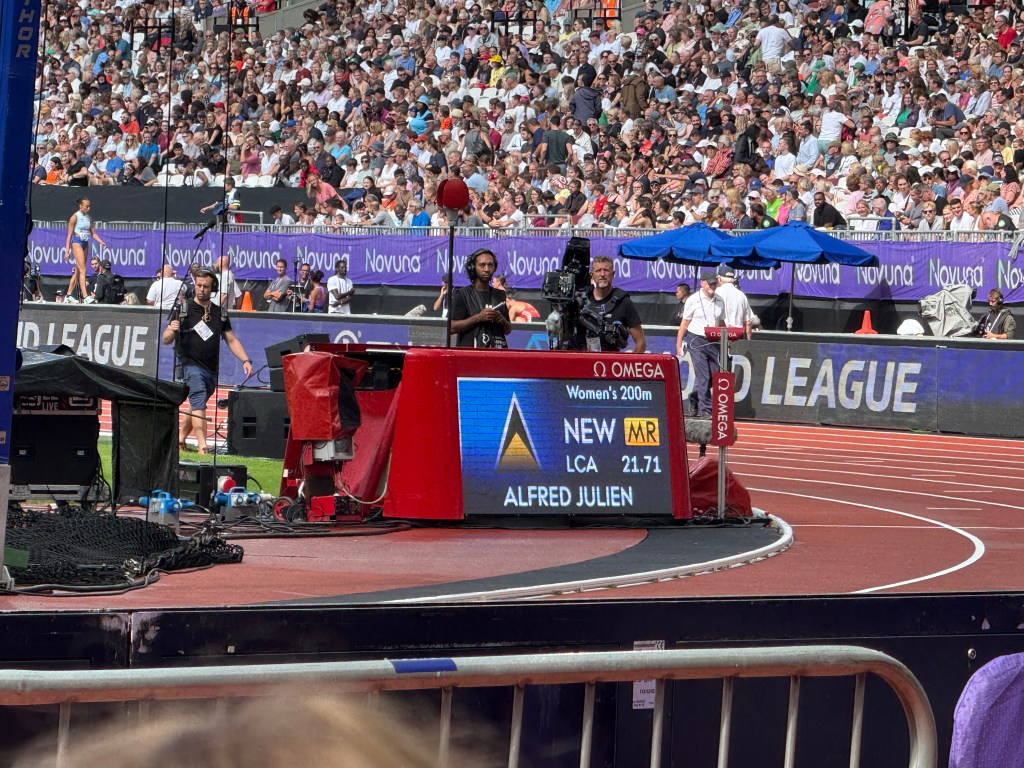 200m women London Diamond League result